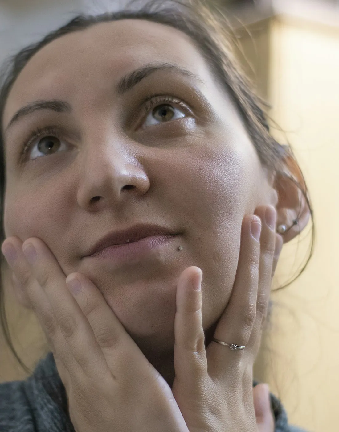 Beautiful woman skin care